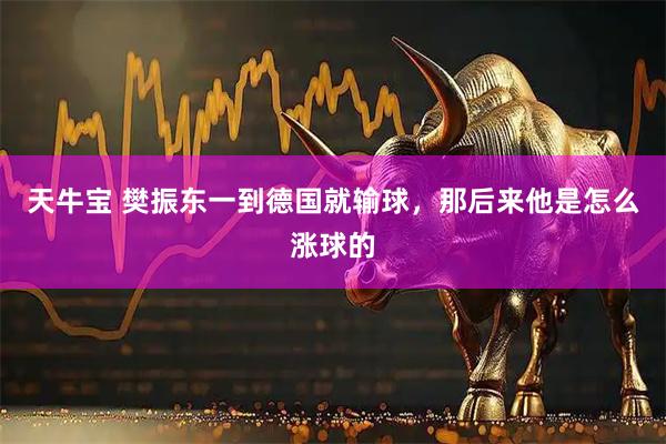 天牛宝 樊振东一到德国就输球,那后来他是怎么涨球的