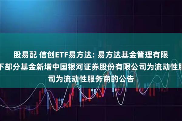 股易配 信创ETF易方达: 易方达基金管理有限公司关于旗下部分基金新增中国银河证券股份有限公司为流动性服务商的公告