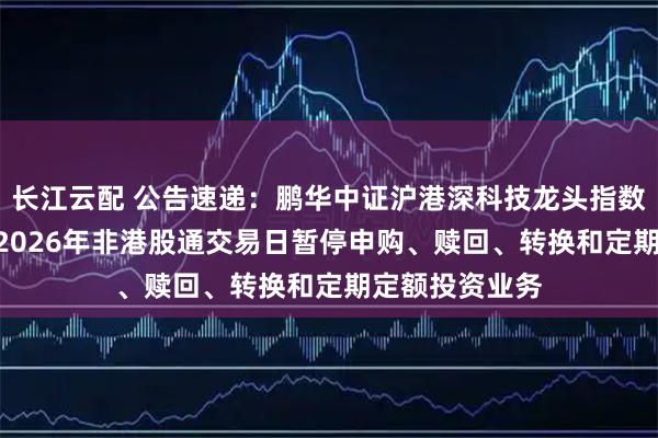 长江云配 公告速递：鹏华中证沪港深科技龙头指数（LOF）基金2026年非港股通交易日暂停申购、赎回、转换和定期定额投资业务